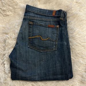 7 For All Mankind “Vintage” (circa early 2000s) low rise bootcut jeans 29